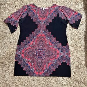 London Style Collection Paisley Print Dress Holiday Minimalist Office Size 20